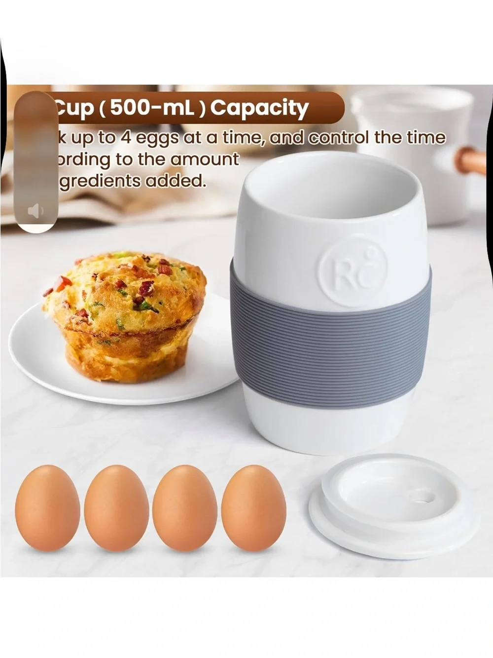 Pampered Chef Ceramic Egg Cooker